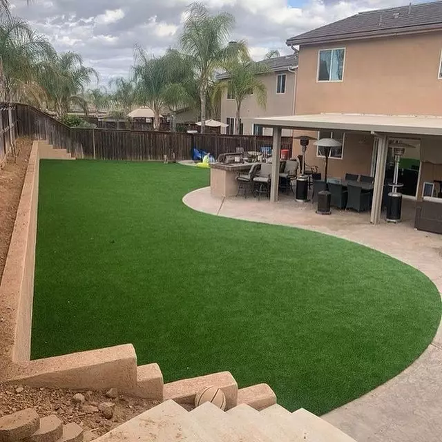 Backyard Putting Green Turf Installation | QTC Landscape Construction Las Vegas